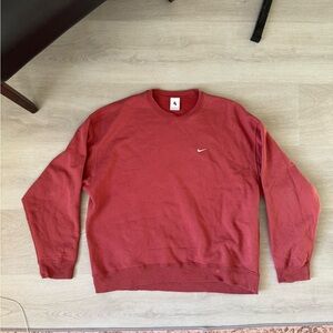 Nike Men's Burgundy Heavyweight Crewneck Sweater